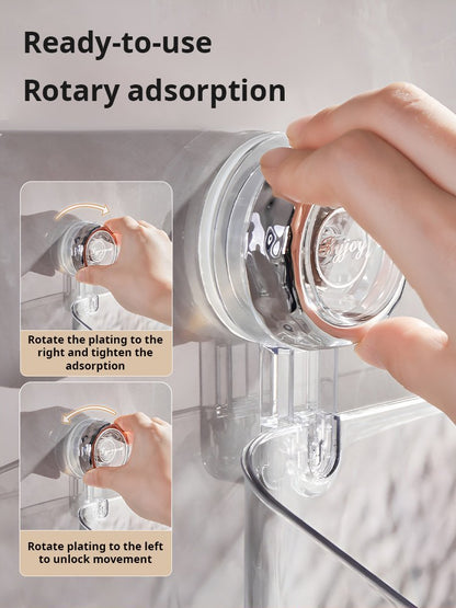 🔥Limited Time 50% OFF🔥Light Luxury Style Glacier Pattern Suction Cup Shelf